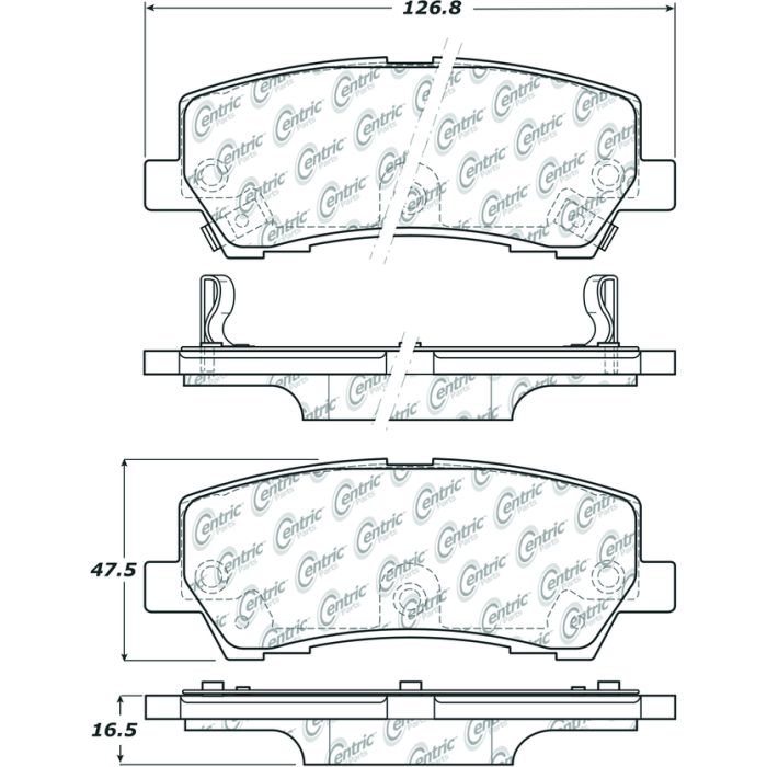 SPORT BRAKE PADS WITH SHIMS & HARDWARE