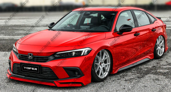 JDM Brand 2022-2024 Honda Civic Sedan YOFER V3 FRONT BUMPER LIP