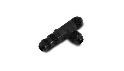 '-8AN Bulkhead Adapter Tee on Run Fittings - Anodized Black Only