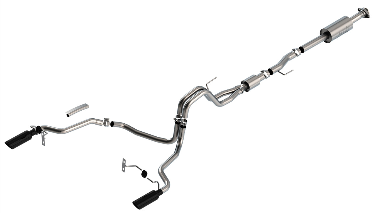 BORLA CAT-BACK F-150 2021 5.0L V8 AT 2+4WD 4DR CC SB EC STB (145.4 WB) LARIAT,"