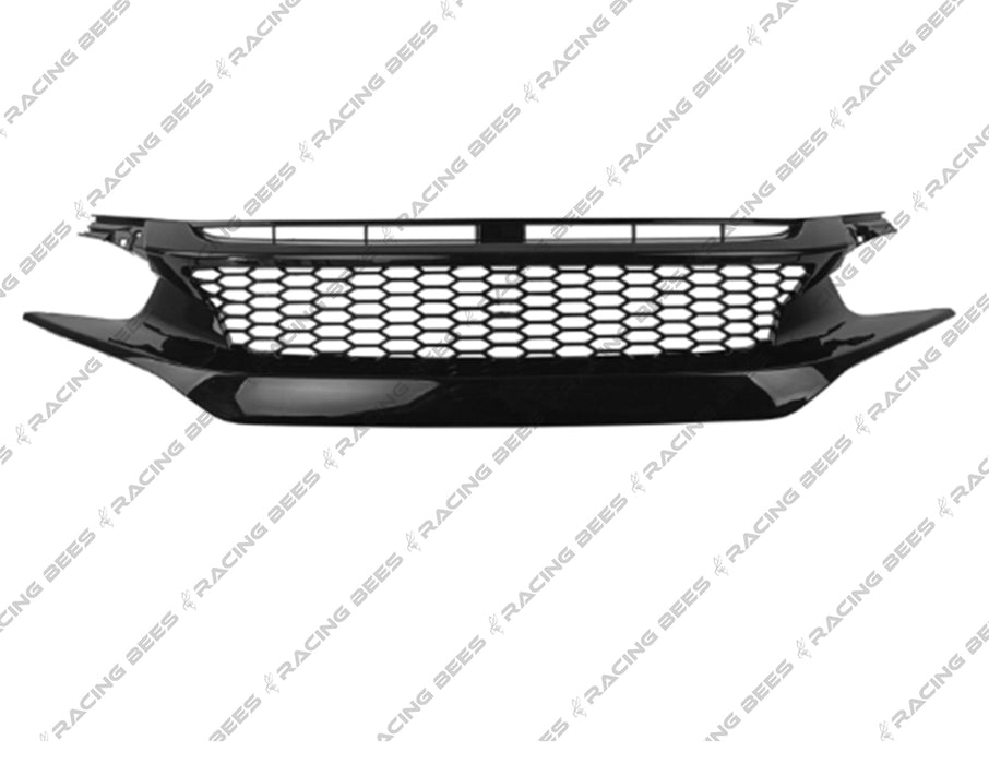 JDM Brand 2016-2018 Honda Civic V2 Mesh Front Grille (Black)