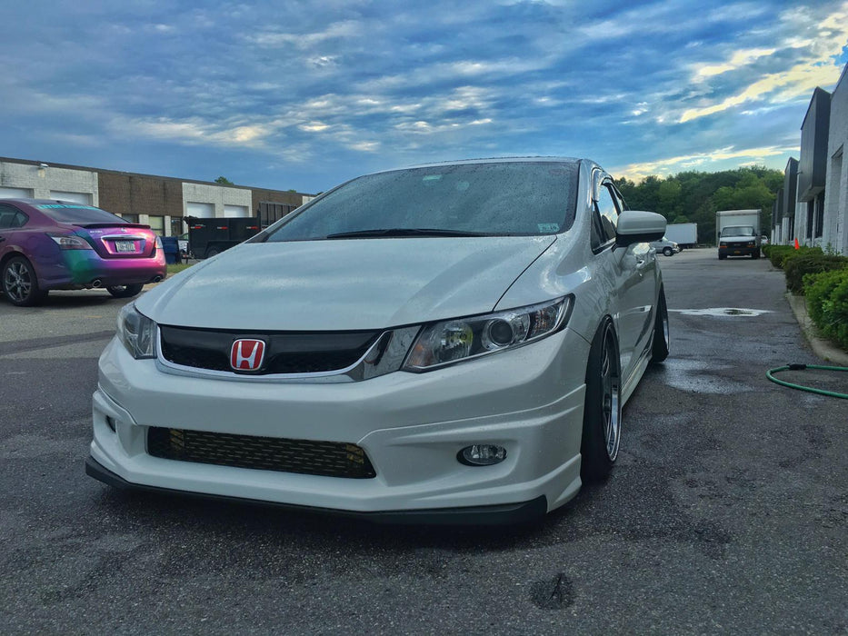 JDM Brand 2012 Honda Civic Sedan Mugen Style Half Front Bumper Lip