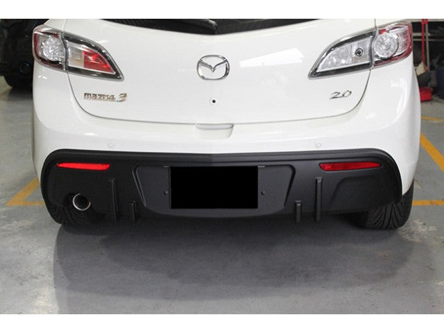 JDM Brand 2010-2012 Mazda 3 Hatchback MP Style Single Exit Rear Lip Diffuser