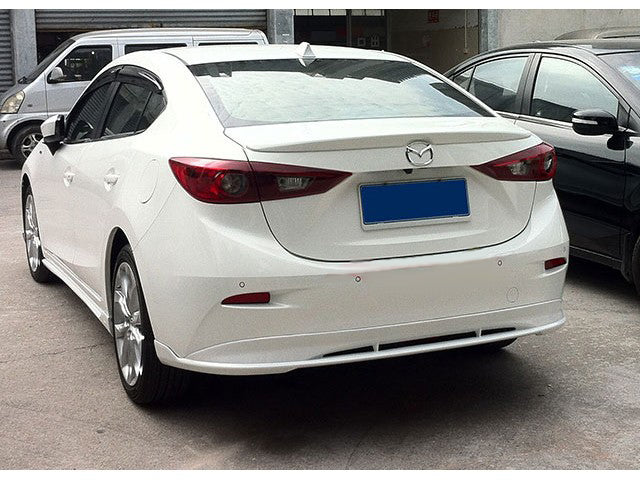JDM Brand 2014-2018 Mazda 3 Sedan MZ Style Rear Lip Diffuser