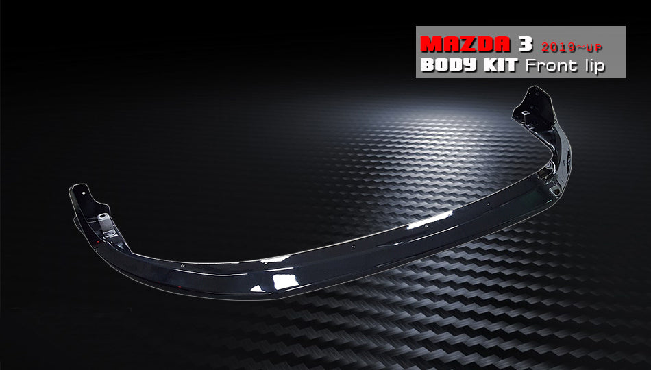 JDM Brand 2019-2025 Mazda 3 Sedan CK Style Front Bumper Lip