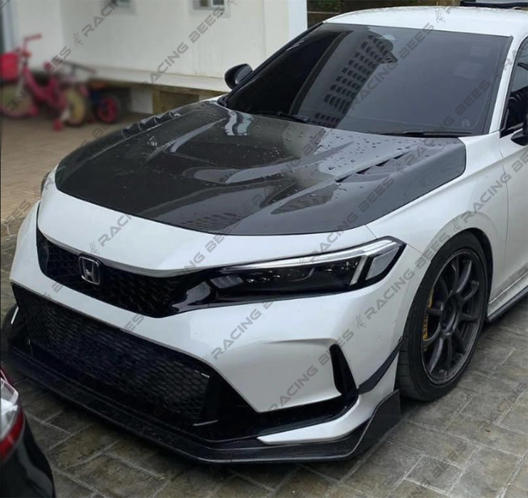JDM Brand 2022+ Honda Civic V2 Style Hood (Carbon fiber)