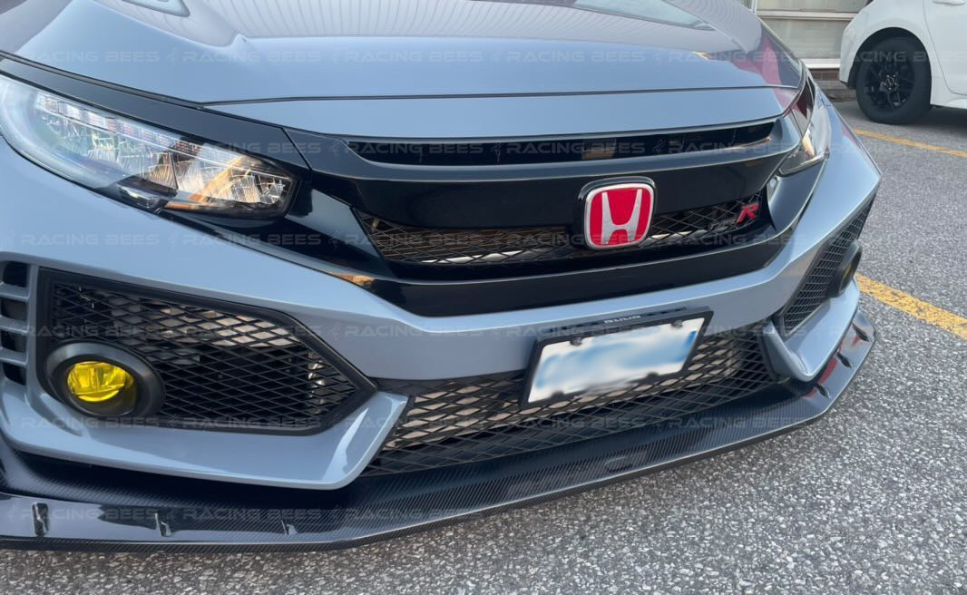 JDM Brand 2017+ Honda Civic FK8 Type R Mugen Style Front Bumper Lip (Carbon)