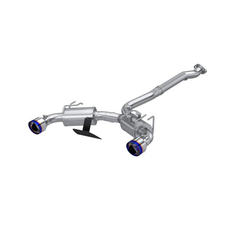 MBRP TOYOTA COROLLA GR 1.6L 2023 2023 T304 STAINLESS STEEL, 3" CAT-BACK DUAL SPLIT REAR W/ BURNT END TIPS