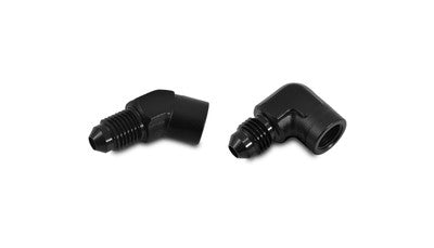 Male -4AN Flare x 1/8 NPT Female 90 Degree Adapter - Anodized Black