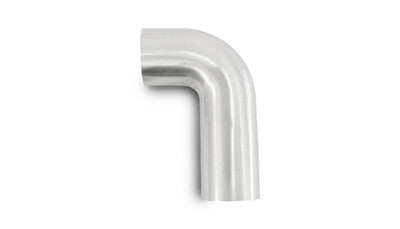 3.5 OD 90 Deg Tight Radius Aluminum Bend, 2.5 CLR, 2 x 5 Leg Length