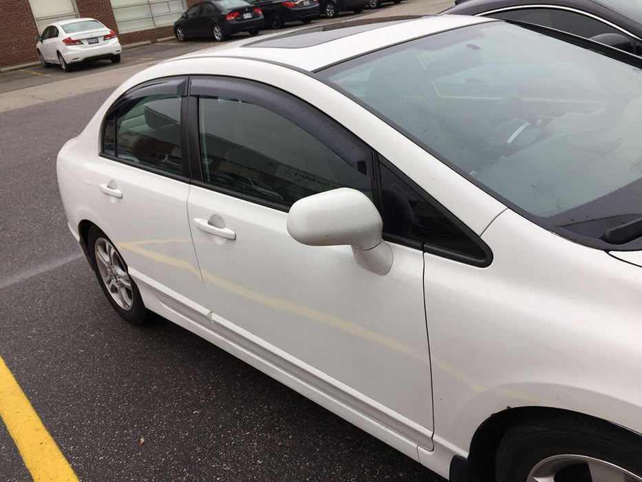 JDM Brand Window Visors for 2006-2011 Acura CSX / Honda Civic 4D Sedan