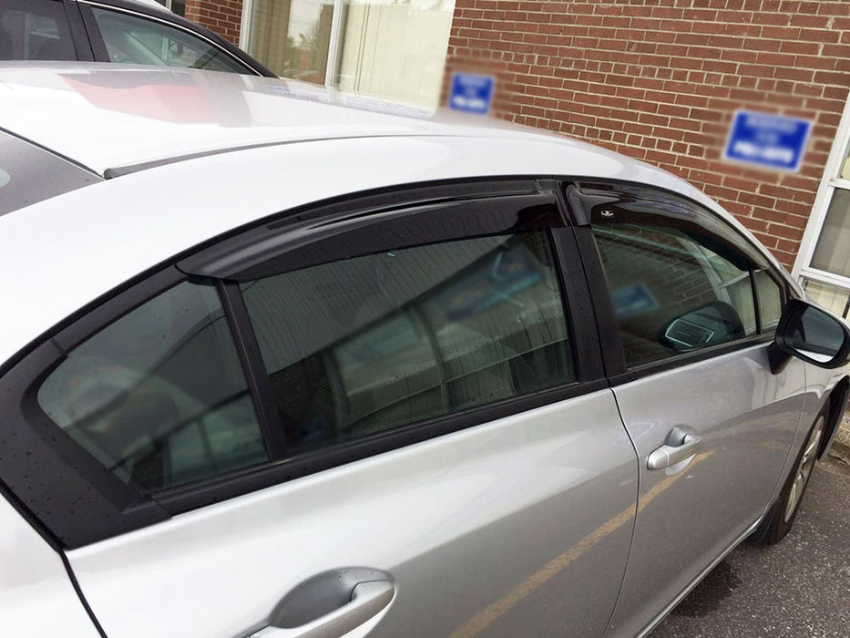 JDM Brand Window Visors for 2012-2015 Honda Civic 4Door Sedan