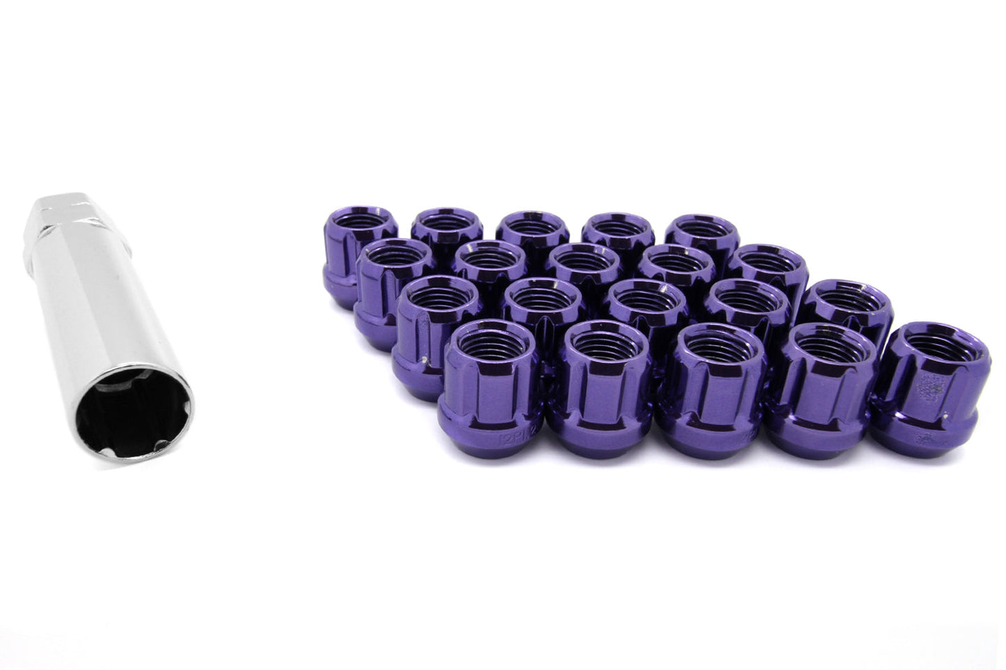 MUTEKI LUG NUT OPEN PURPLE 12X1.25