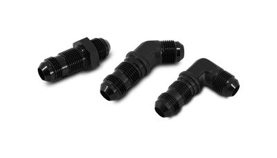 '-4AN Flare Straight Bulkhead Adapter Fitting - Aluminum
