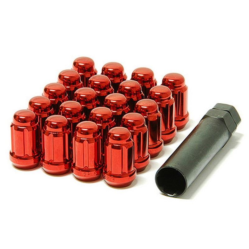 MUTEKI LUG NUT CLOSED RED 12X1.25
