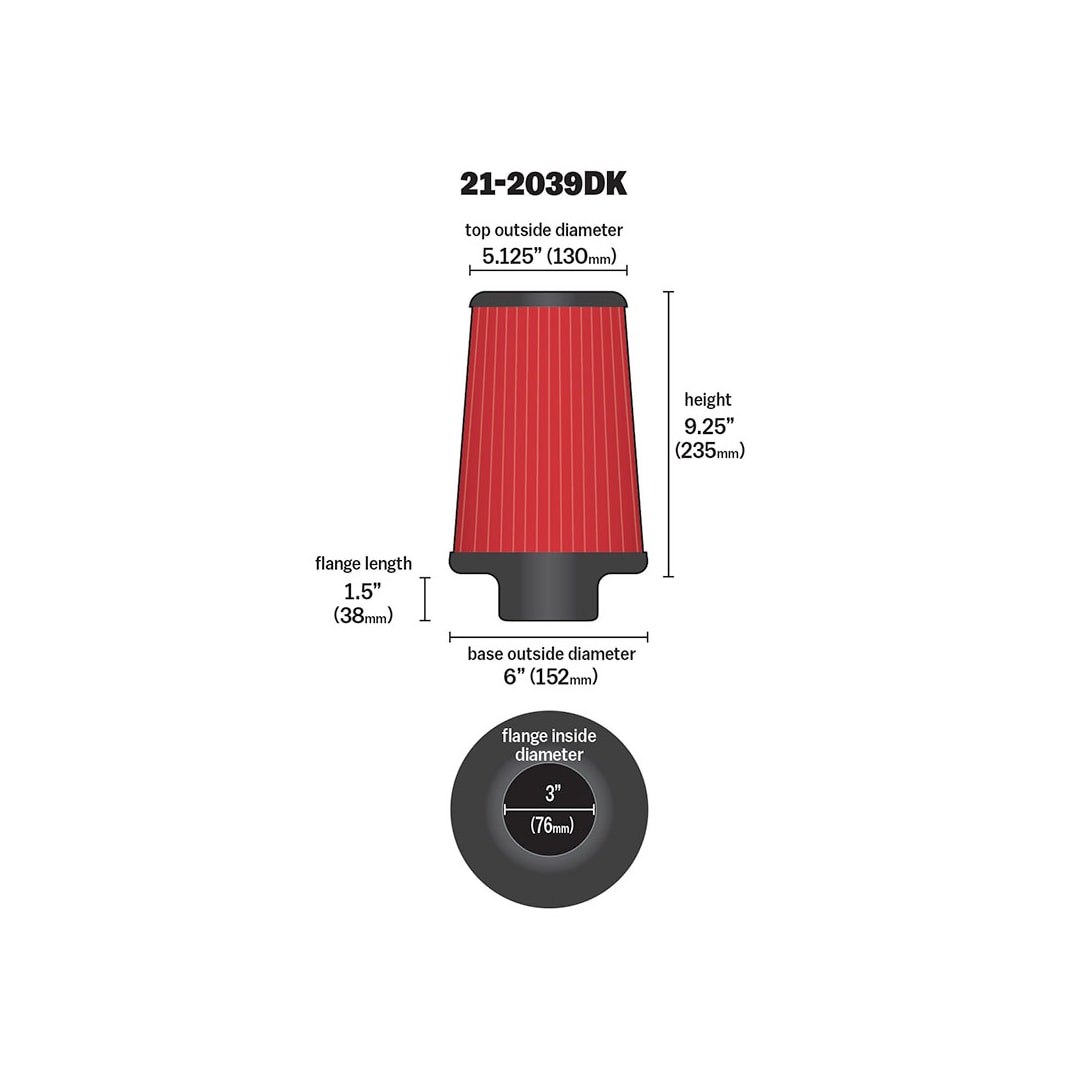 DRYFLOW FILTER 3 X 9""