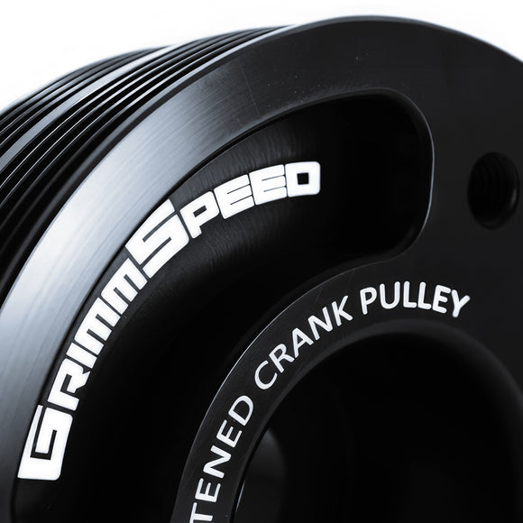 Grimmspeed Lightweight Crank Pulley Black For Subaru All EJ Engines GrimmSpeed