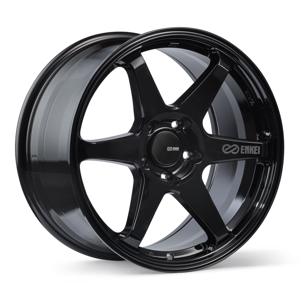 ENKEI T6R 18 X 9.5 +38 5 X 114.3 CB72.6 GLOSS BLACK