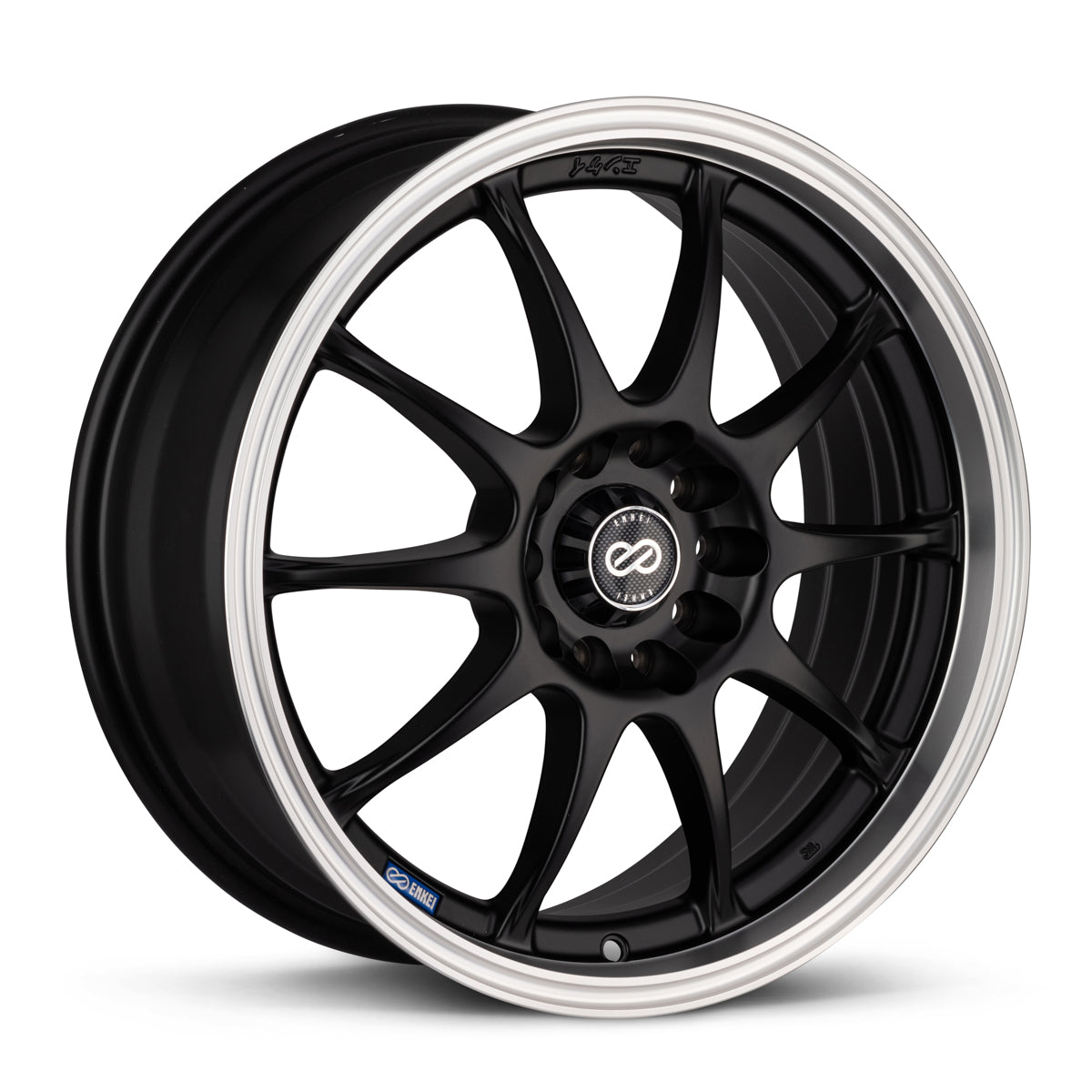 ENKEI J10 16 X 7 +38 5X100/114.3 CB72.6 BLACK PAINT