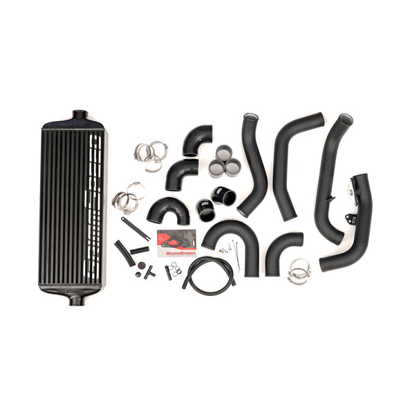 Grimmspeed Front Mount Intercooler Kit Black Coated Black Piping For Subaru 15-2