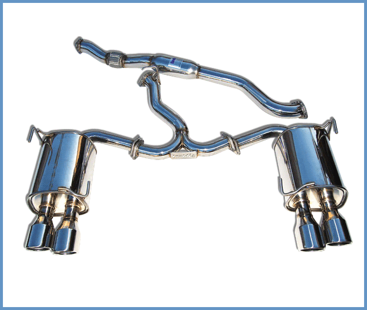 Invidia CATBACK SUBARU STI 4 DOOR Q300 ROLLED STAINLESS TIPS 2015-UP 76mm 110mm