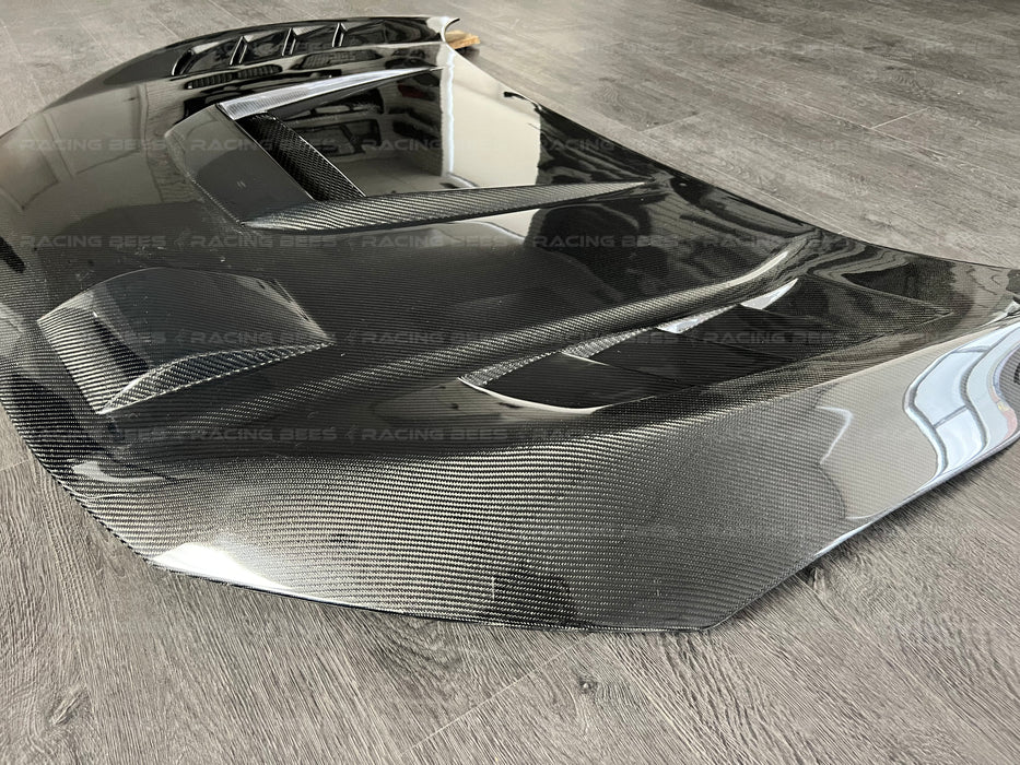 JDM Brand 2016-2021 Honda Civic FC1/FC3/FK7 JS Style Hood (Carbon fiber)