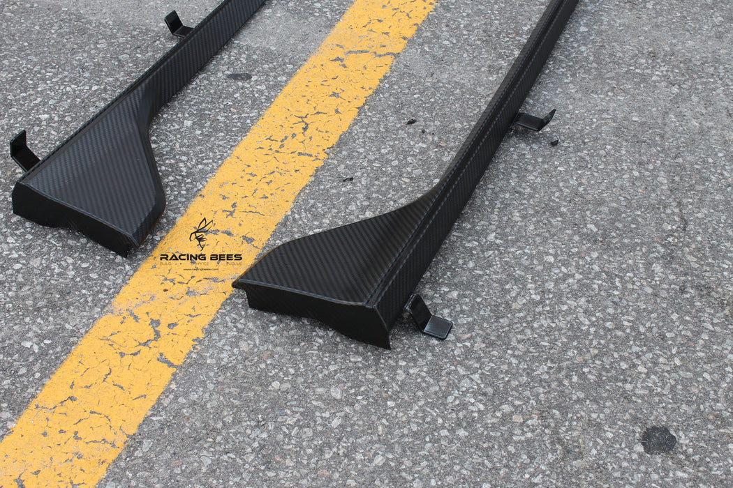 JDM Brand 2016+ Honda Civic Sedan/Hatchback Type-R Style Side Skirts (Carbon-Look)