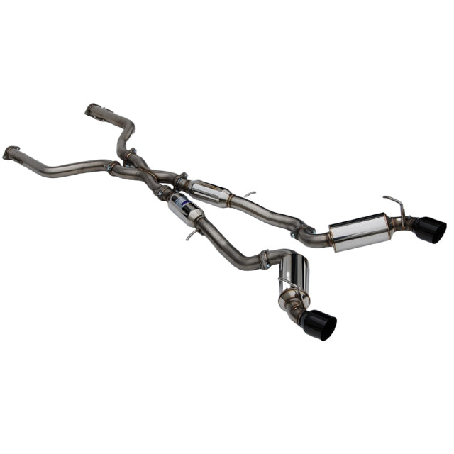 Invidia CATBACK NEW Z DUAL N1 BLACK TIP CAT-BACK (NON-POLISH PIPE) 22-UP 70MM 110MM