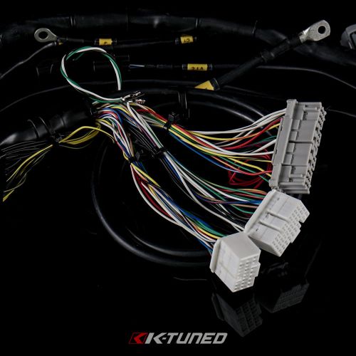 K-Series Tucked Engine Harness w/charge harness/power wire integrated and Jumper. Updated w/RSX Injector Clips