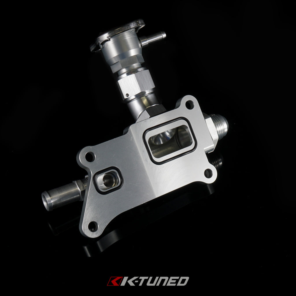 NEW - K24 Upper Coolant Housing w/ Filler Neck - Includes Hose End and 16AN