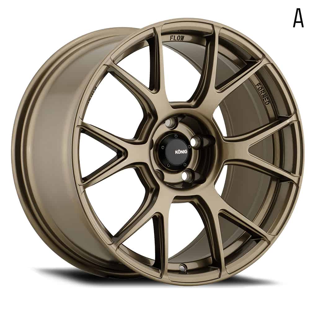 KONIG AMPLIFORM 17 X 8 +45 4 X 100 CB73.1 GLOSS BRONZE