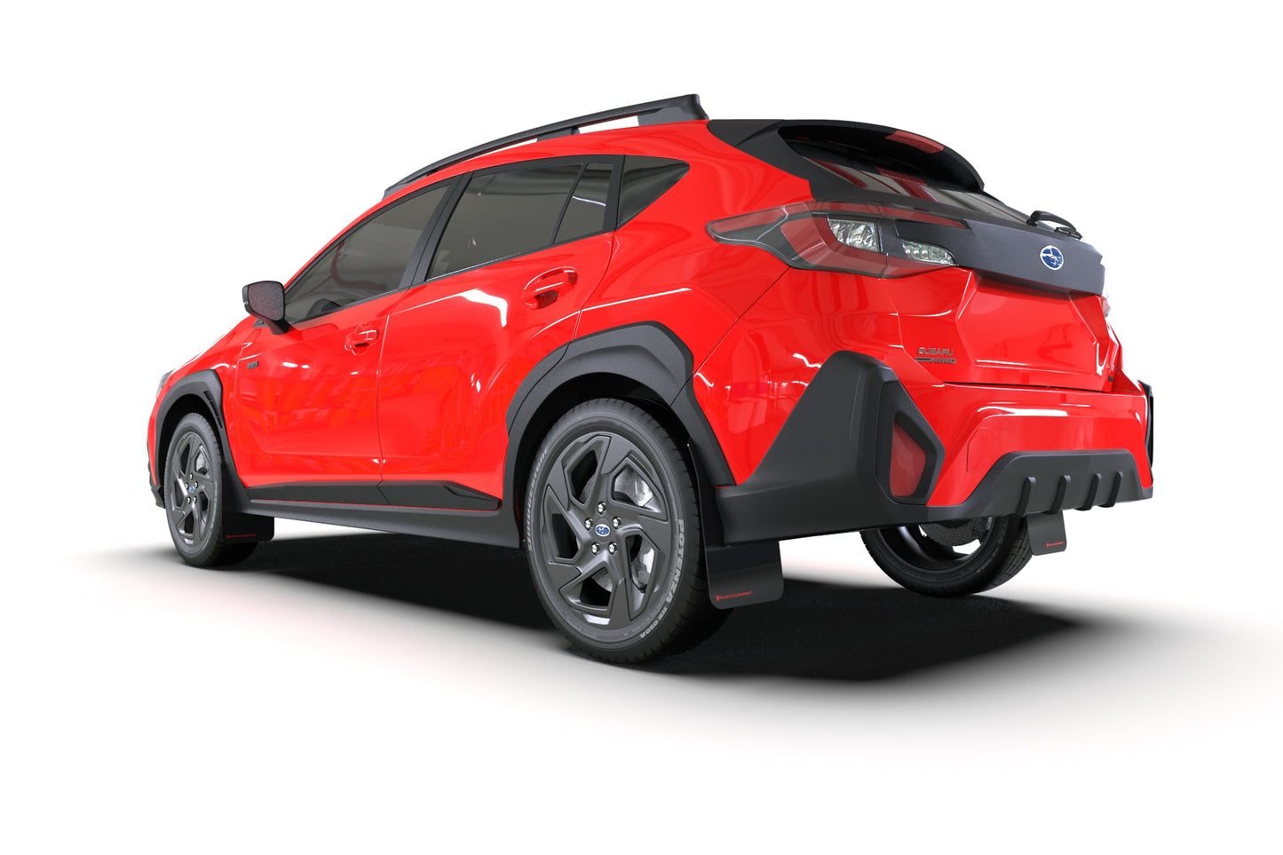 Rally Armor Mud Flaps Subaru Crosstrek 2024 (Black/White Logo)