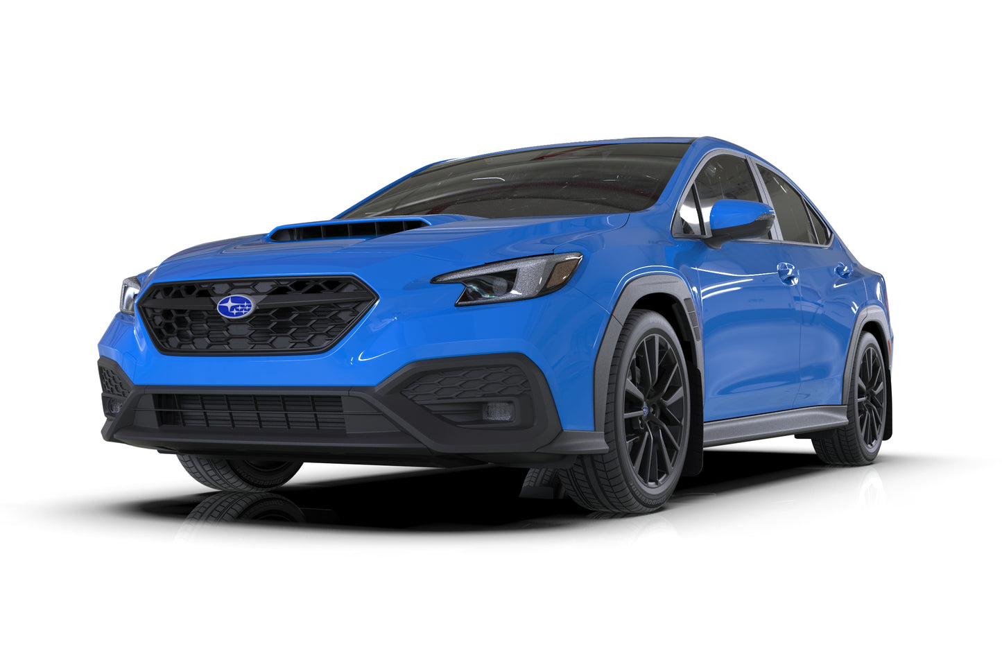 Rally Armor Mud Flaps Subaru WRX 2022-24 (Black/Dark Grey Logo)