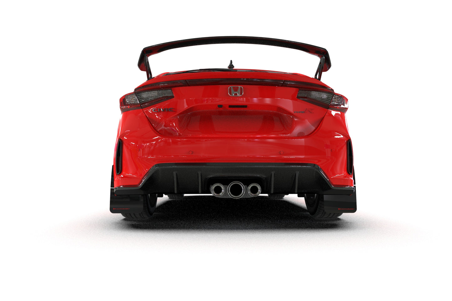 Rally Armor Mud Flap Honda Civic Type R 2023-24 (Black/Red Logo)