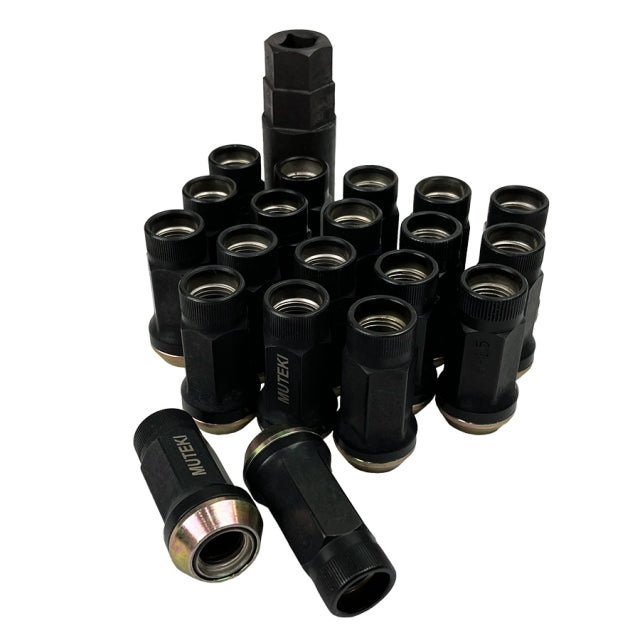 MUTEKI SR45-S LUG KIT M12X1.50 BLACK FINISH W/YZP WASHERS 45MM