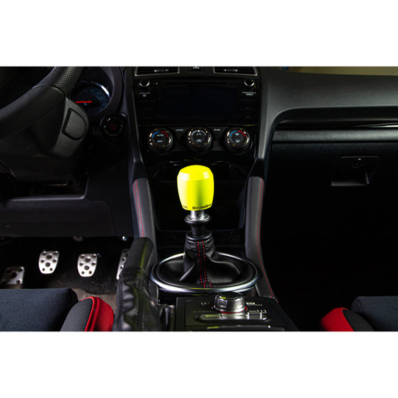 Grimmspeed Stubby Shift Knob Stainless Steel Neon Green M12x1.25 Manual