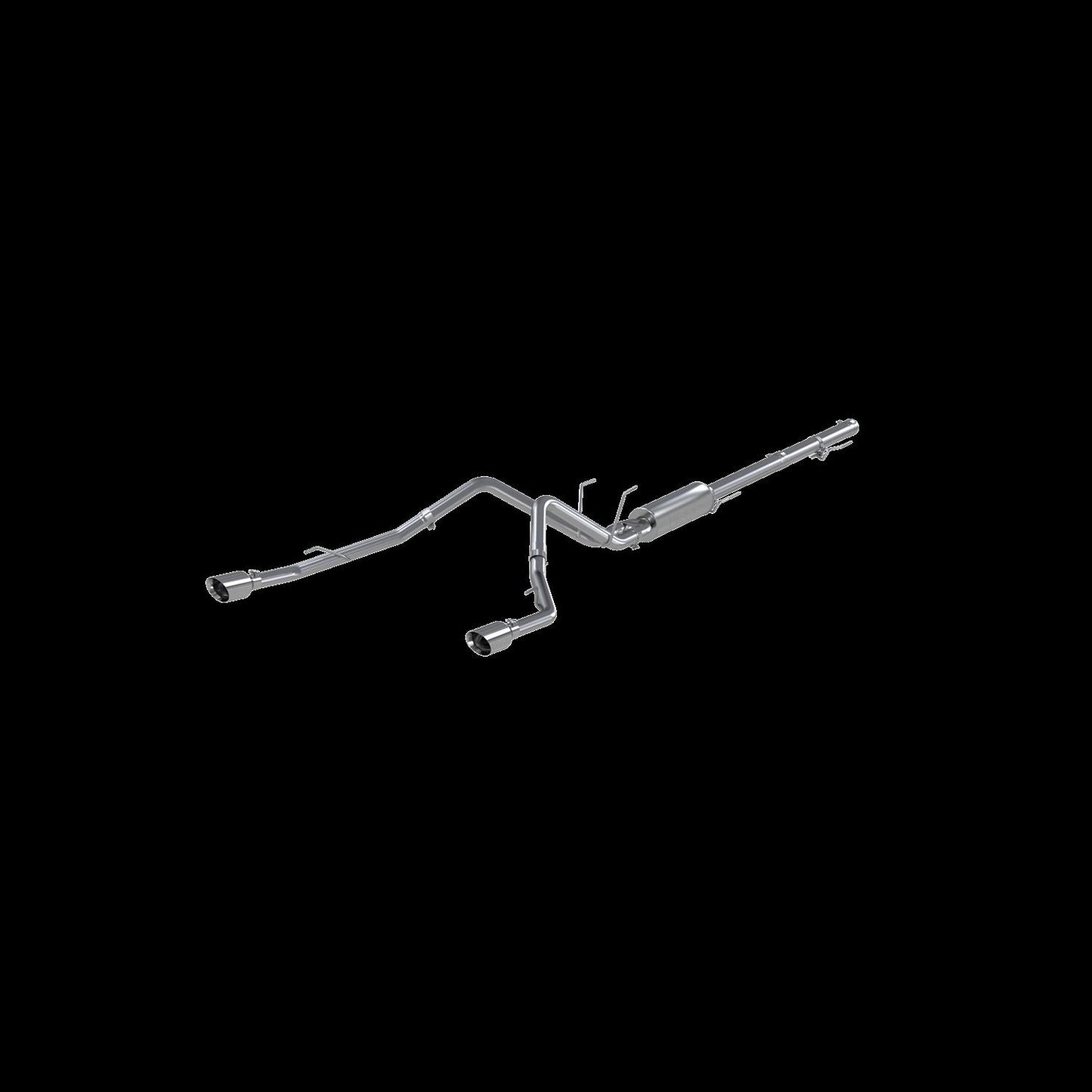 MBRP RAM 1500 5.7L 2009 2018 T304 STAINLESS STEEL 2.5 CAT BACK DUAL SPLIT REAR