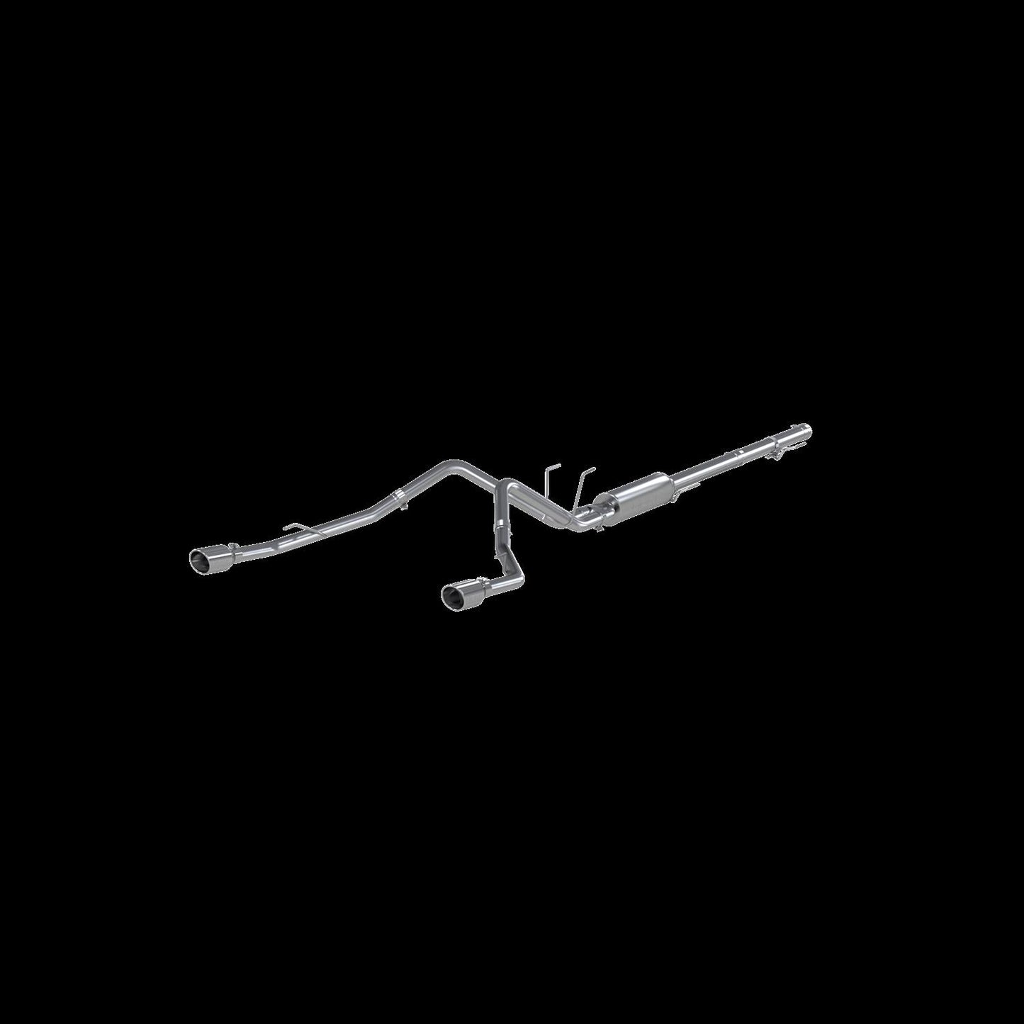 MBRP RAM 1500 5.7L 2009 2018 T409 STAINLESS STEEL 2.5 CAT BACK DUAL SPLIT REAR