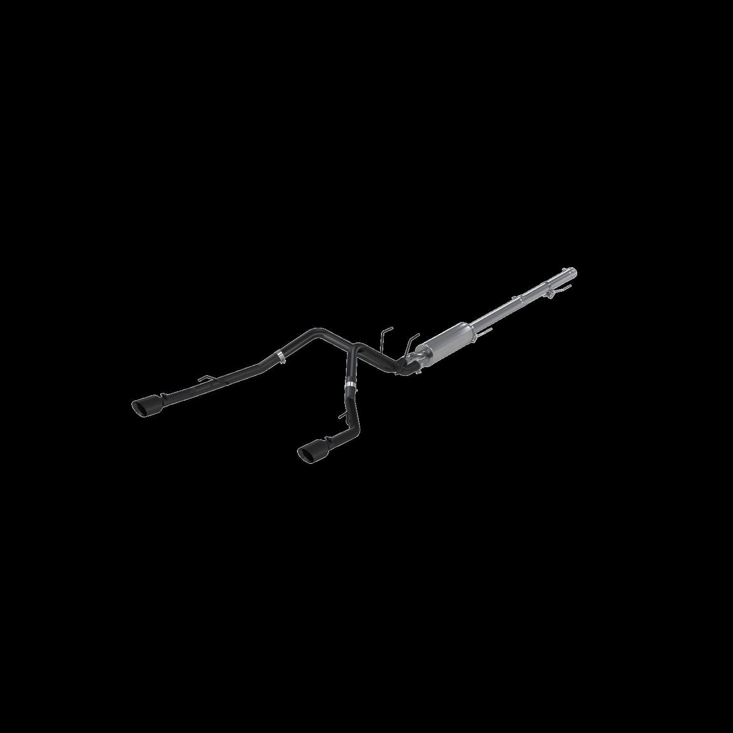 MBRP RAM 1500 5.7L 2009 2018 BLACK COATED 2.5 CAT BACK DUAL SPLIT REAR
