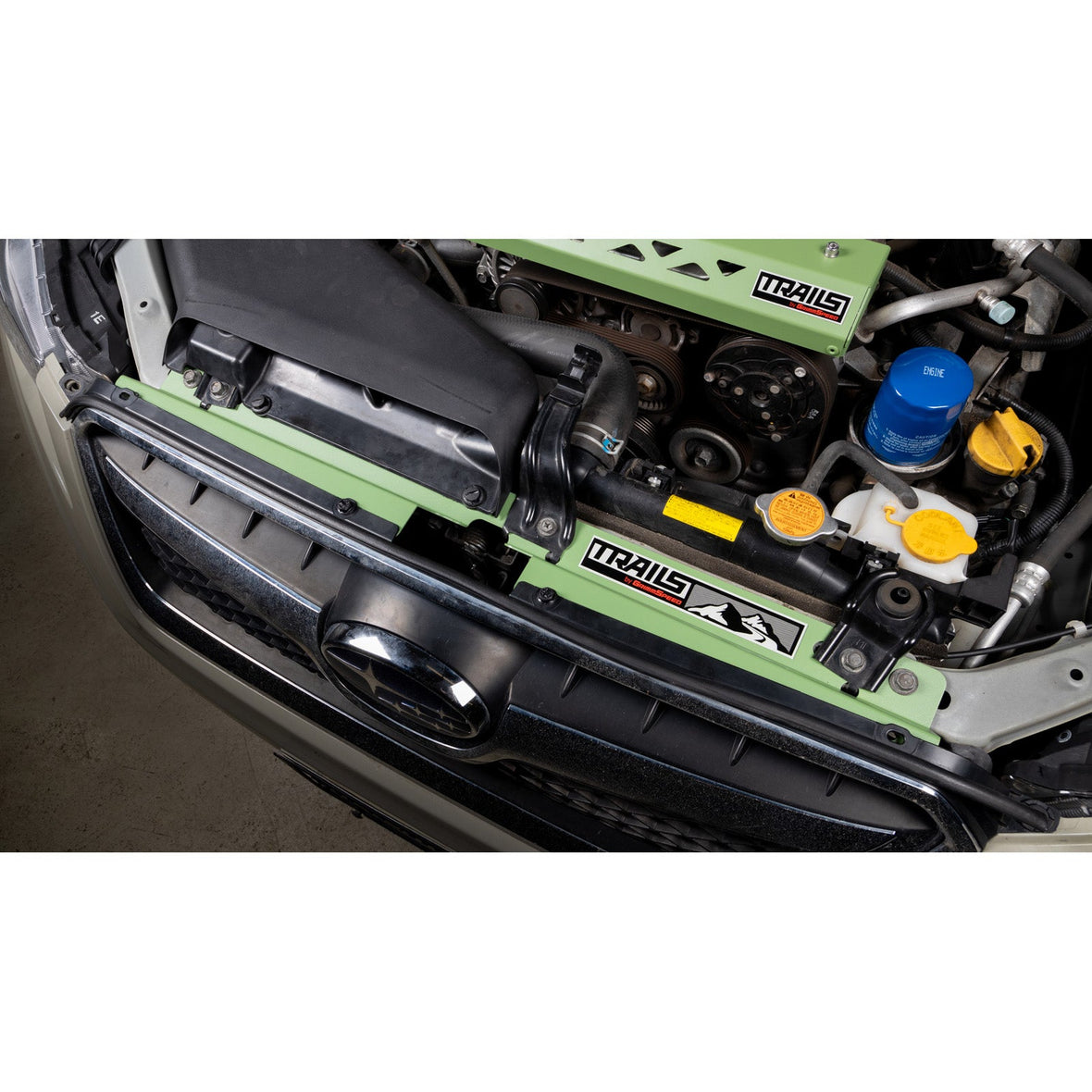 Grimmspeed Radiator Shroud Green For Subaru 13-17 Crosstrek Trails by GrimmSpeed