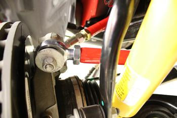 BMR Upper control arms, single adjustable, poly/rod ends Red