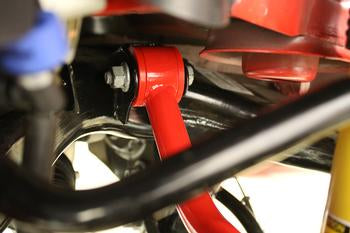 BMR Upper control arms, on-car adjustable, poly/rod ends Red