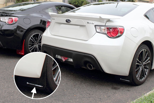 Rally Armor Mud Flaps Subaru BRZ 2013-19 (Black/White Logo)