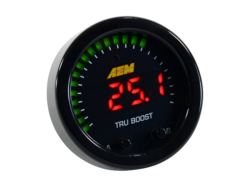 X-SERIES TRU-BOOST CONTROLLER GAUGE WITH BOOST CONTROL SOLENOID, 80 PSIG INTERNA