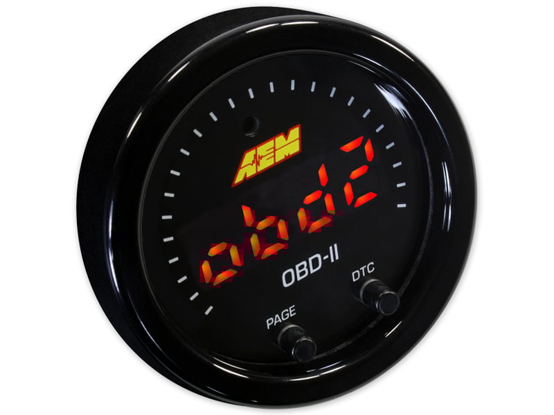 X-Series OBDII Gauge. Black Bezel & Black Faceplate
