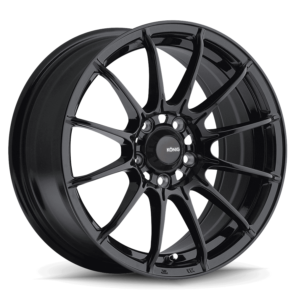 KONIG DIAL IN 15 X 7 +35 4 X 100 CB73.1 GLOSS BLACK