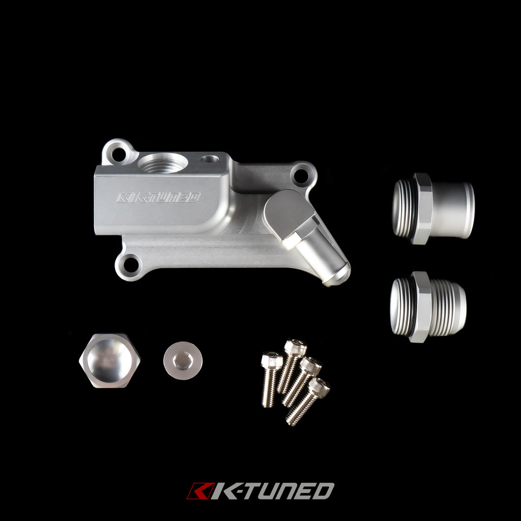 NEW - K24 Upper Coolant Housing w/o Filler Neck - Includes Hose End and 16AN