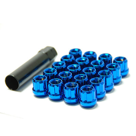 MUTEKI LUG NUT OPEN BLUE 12X1.50