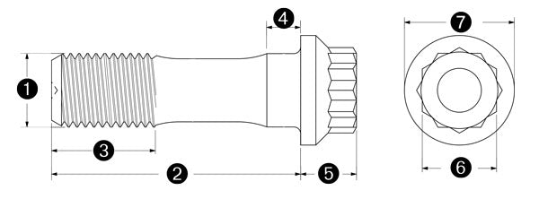 ARP 3/8 General replacement ARP2000 rod bolt kit"