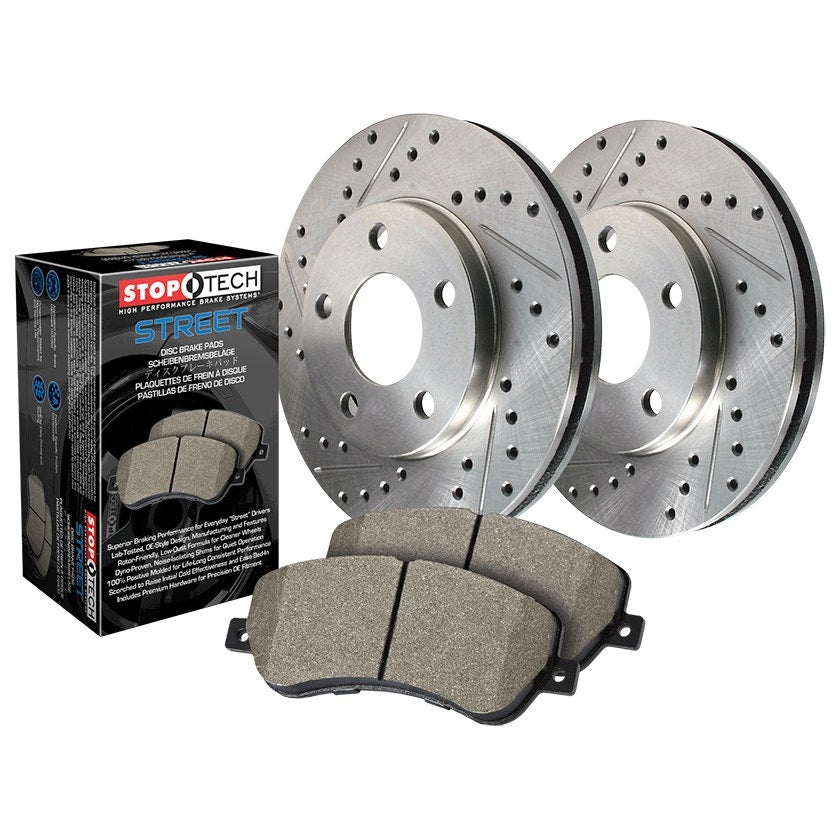 SELECT SPORT AXLE PACK, DRILLED & SLOTTED, FRONT